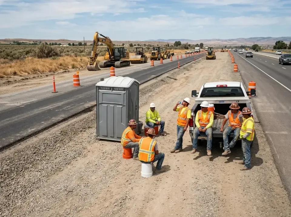 highway-road-construction-crew-007 — frequently asked questions, Porta Potty and Restroom Rentals in Connell, WA